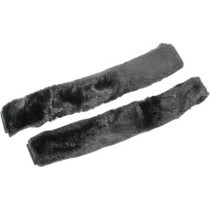 Caches de sangles - souples - rembourrés - 12" x 1,5" - noir