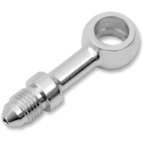 Raccord de durite de frein BANJO - droit - mâle AN-3  - 3/8" 10mm - chromé