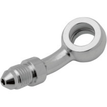 Raccord de durite de frein BANJO - 35° - mâle AN-3  - 3/8" 10mm - chromé