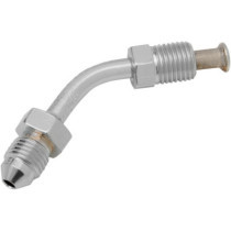 Raccord de durite de frein évasé BANJO - 45° - mâle AN-3  et mâle 3/8" - 24 - chromé