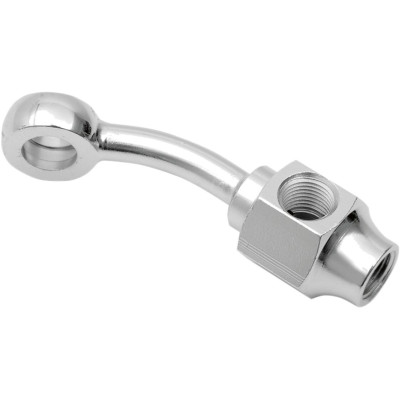 Raccord de contacteur de frein BANJO - 35° - 3/8" 10mm - support de commutateur de feu stop - chromé