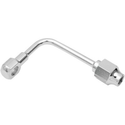 Raccord de durite BANJO - contacteur de feu stop - 90° - 3/8" 10mm - NTP 1/8" femelle - chromé