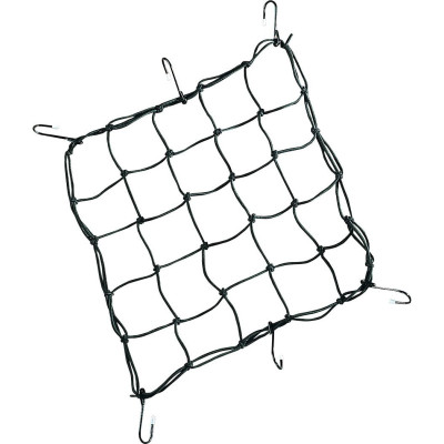 Filet de chargement avec crochets - 38 x 38 cm - Noir