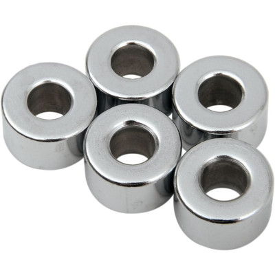 Entretoises 1/4" X 5/8" X 3/8"" - Acier - Chromé - Lot de 5