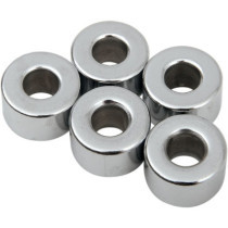 Entretoises 1/4" X 5/8" X 3/8"" - Acier - Chromé - Lot de 5