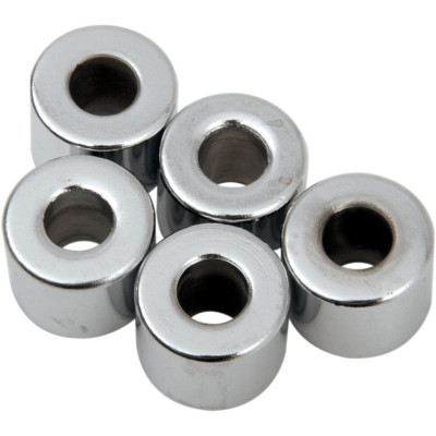 Entretoises 1/4" X 5/8" X 1/2" - Acier - Chromé - Lot de 5