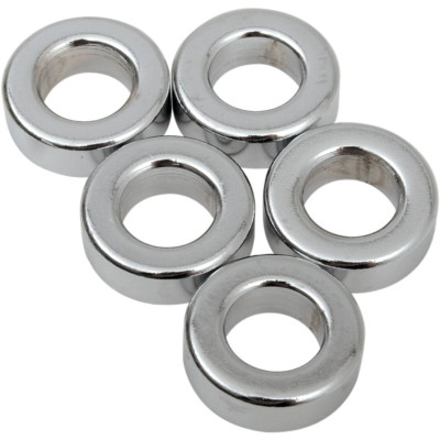 Entretoises 3/8" X 3/4" X 1/4" - Acier - Chromé - Lot de 5