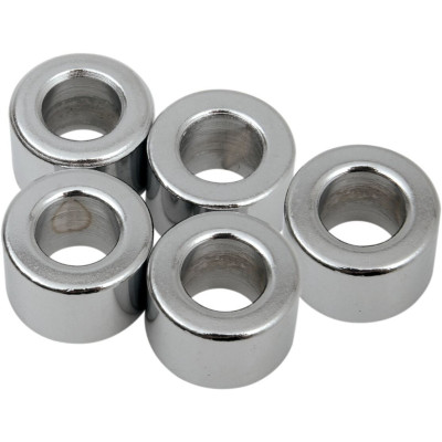 Entretoises 3/8" X 3/4" X 1/2" - Acier - Chromé - Lot de 5
