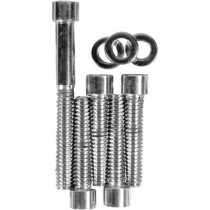 Kit Visserie lisse Carter de Transmission supérieur - Harley Davidson Dyna, Softail, Touring de 1987 à 1999 - Chromé