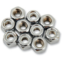NYLON INSERT NUT 1/4-20 CHROME
