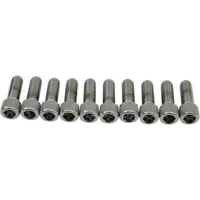 SOCKET-HEAD BOLT 3/8-16X1 KNURLED CHROME