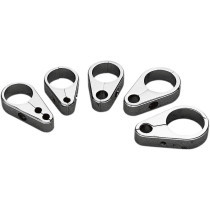 Passe câble simple - Diamètre de serrage 1" (25.4mm) - Harley Davidson - Chromé - A l'unité