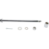 Kit Axe de Roue Arrière - Longeur 12"5/8 - Harley Davidson Touring de 1980 à 1999 - Chromé