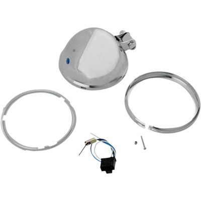 REPLACEMENT HEADLIGHT SHELL 5.75" BOTTOM-MOUNT CHROME
