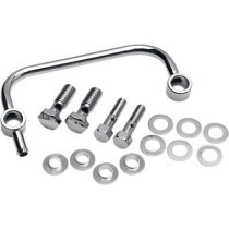 Kit de reniflard pour filtre à air - Harley Davidson Dyna, Softail, Touring de 1993 à 2017 - chromé