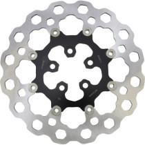 Disque de frein ARRIERE Galfer "Cubiq" - 300 mm - Dyna, Softail, Sportster et Touring - Noir