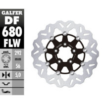 Disque de frein AVANT Galfer "Wave" - 300 mm - Dyna, Softail, Sportster et Touring - Noir