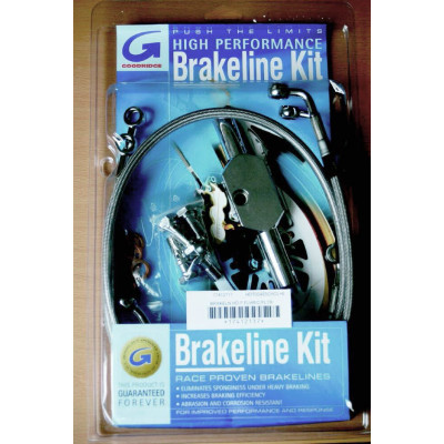 BRAKELINE KIT STAINLESS-STEEL FRONT BLACK HD
