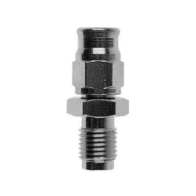 FITTING STRAIGHT -03 CHROME MALE CONCAVE SEAT 3/8x24 JIC/UNF