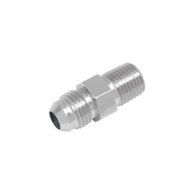 BRAKELINE ADAPTER FOR AN-03 HOSE STAINLESS-STEEL 2x MALE 3/8x24 JIC/UNF TO 1/8x27 NPT