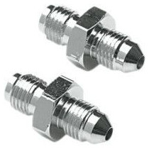 BRAKELINE ADAPTER ADAPTER JIC/JIC STAINLESS-STEEL -02-02 2x MALE 5/16x24 CHROME