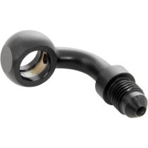 Raccord banjo - 90° - 3/8"-24 AN-3 (10 mm) - Noir