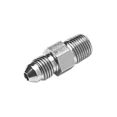 BRAKELINE ADAPTER FOR AN-03 HOSE CHROME 2x MALE 3/8x24 JIC/UNF TO 1/8x27 NPT
