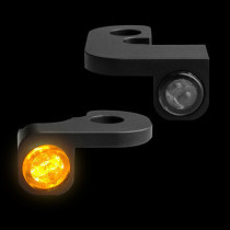 Clignotants de Guidon avec Feu de Position Heinz Bikes Nano - Harley Davidson Dyna de 1990 à 2017 - Noir