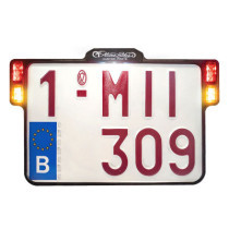 ALL-INN 2.0 Black Lic Plate w/LED Light Brk & Rear (B)