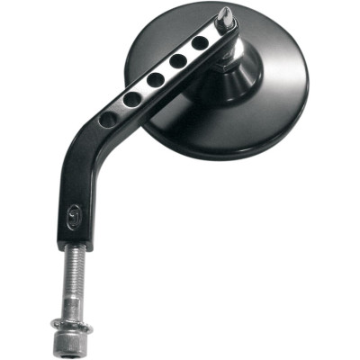 MIRROR VIEWTECH-7 BILLET 3-1/4" ROUND LEFT BLACK
