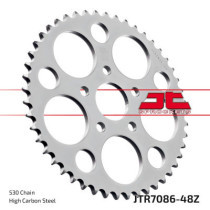 Couronne arrière JT Sprocket - 48 Dents - Harley Davidson Sportster de 1986 à 1991 - Chromé