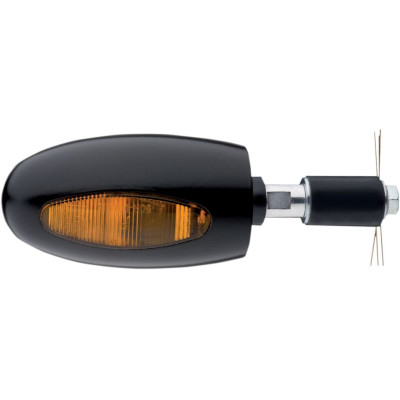 BL 1000 HALOGEN BAR END INDICATOR AMBER ALU BLACK
