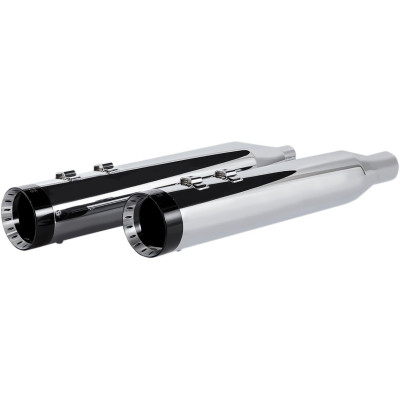 MUFFLERS TURBINE TIP SLIP-ON 4.5" HIGH PREFORMANCE PLUS CHROME