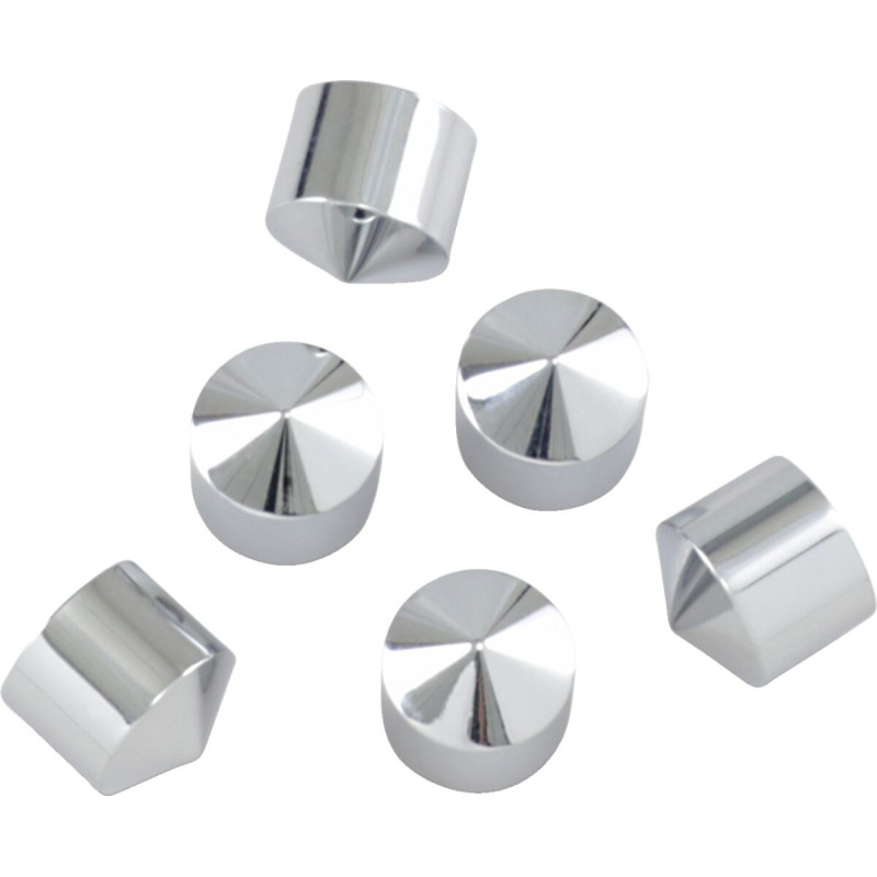 ROCKER BOX BOLT COVERS CHROME
