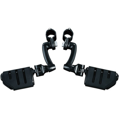 LONGHORN OFFSET HIGHWAY PEGS WITH 1-1/4" MAGNUM QUICK CLAMP BLACK