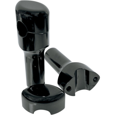 RISERS SMOOTHR FOR 1" HANDLEBARS 4" RISE BLACK UNIVERSAL