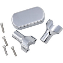 THREE PIECE RISER KIT 1" MOUNT 3" RISE CHROME HD
