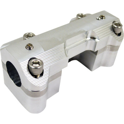 RAW HANDELBAR CLAMP SET FOR 25,4 MM (1") BARS / NATURAL-RAW / ALUMINUM