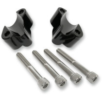 Extensions de risers - 1" - Pour guidon de 1" - Harley Davidson Forty eight et Sportster Roadster à partir de 2010 - Noir - Noir