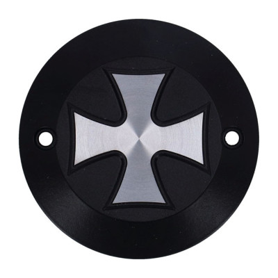 HKC point cover 2-hole. Maltese Cross, black