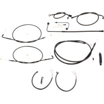 HANDLEBAR CABLE/BRAKE & CLUTCH LINE/WIRE KITS AND COMPONENTS / STAINLESS STEEL / BLACK