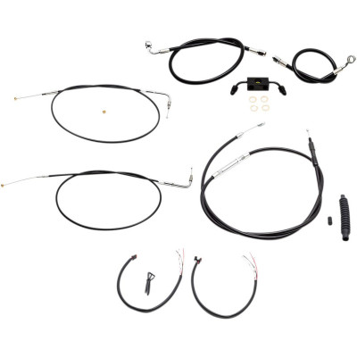 HANDLEBAR CABLE/BRAKE & CLUTCH LINE/WIRE KITS AND COMPONENTS / STAINLESS STEEL|VINYL / BLACK