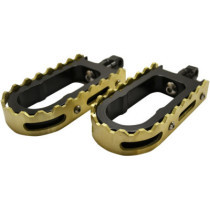 FOOTPEGS BMX STYLE BLACK/ BRASS