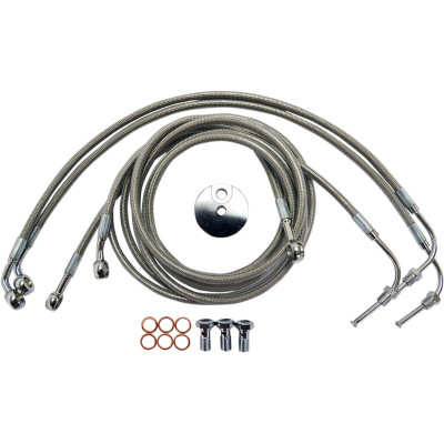 BRAKELINES STAINLESS FOR 18-20" APE BARS ABS MODELS HD