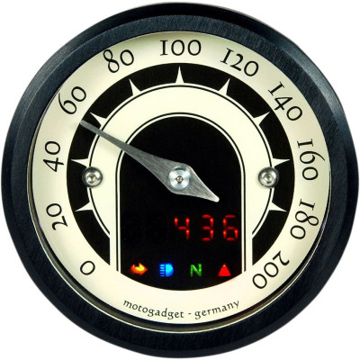 MST SPEEDSTER ANALOG SPEEDOMETER ANODIZED BLACK