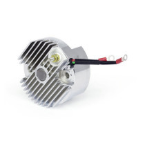 Solid-State 12-V voltage finned regulator. Chrome