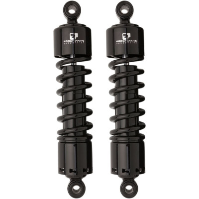 Amortisseurs 412 Series - Hauteur 12" - Heavy Duty - Harley Davidson Dyna de 1991 à 2017 - Noir