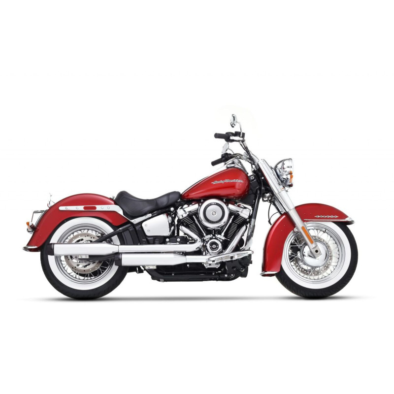 MUFFLER SLIP-ON 3.5" CHROME W/BLACK END CAPS