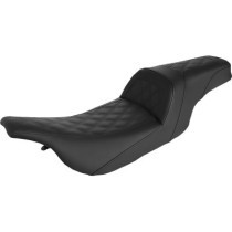 Selle Saddlemen Slim - Lattice stitch - Harley Davidson Touring de 1997 à 2007 - Noir