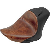 LARIAT SOLO SEAT DISTRESSED BROWN LEATHER WITH GEL HARLEY DAVIDSON